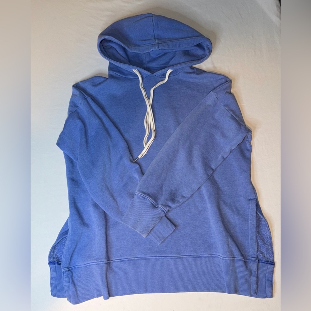 Aerie Blue Hoodie Women’s Medium Oversized Cozy Pullover Sweatshirt
